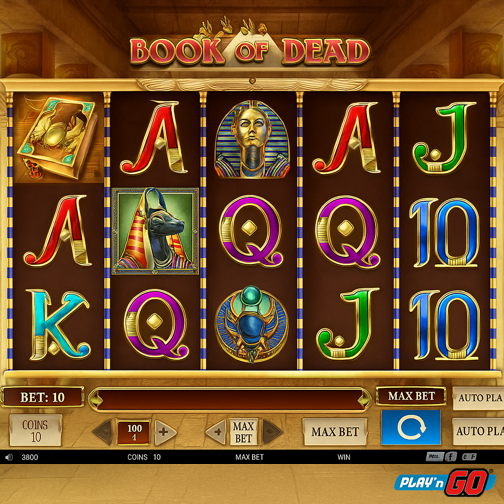 KinBet - Book of Dead Slot Game by Play'n GO